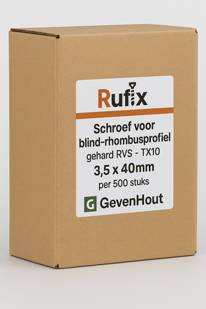 Rufix Schraube für verdecktes Rhombusprofil gehärteter Edelstahl - TX10